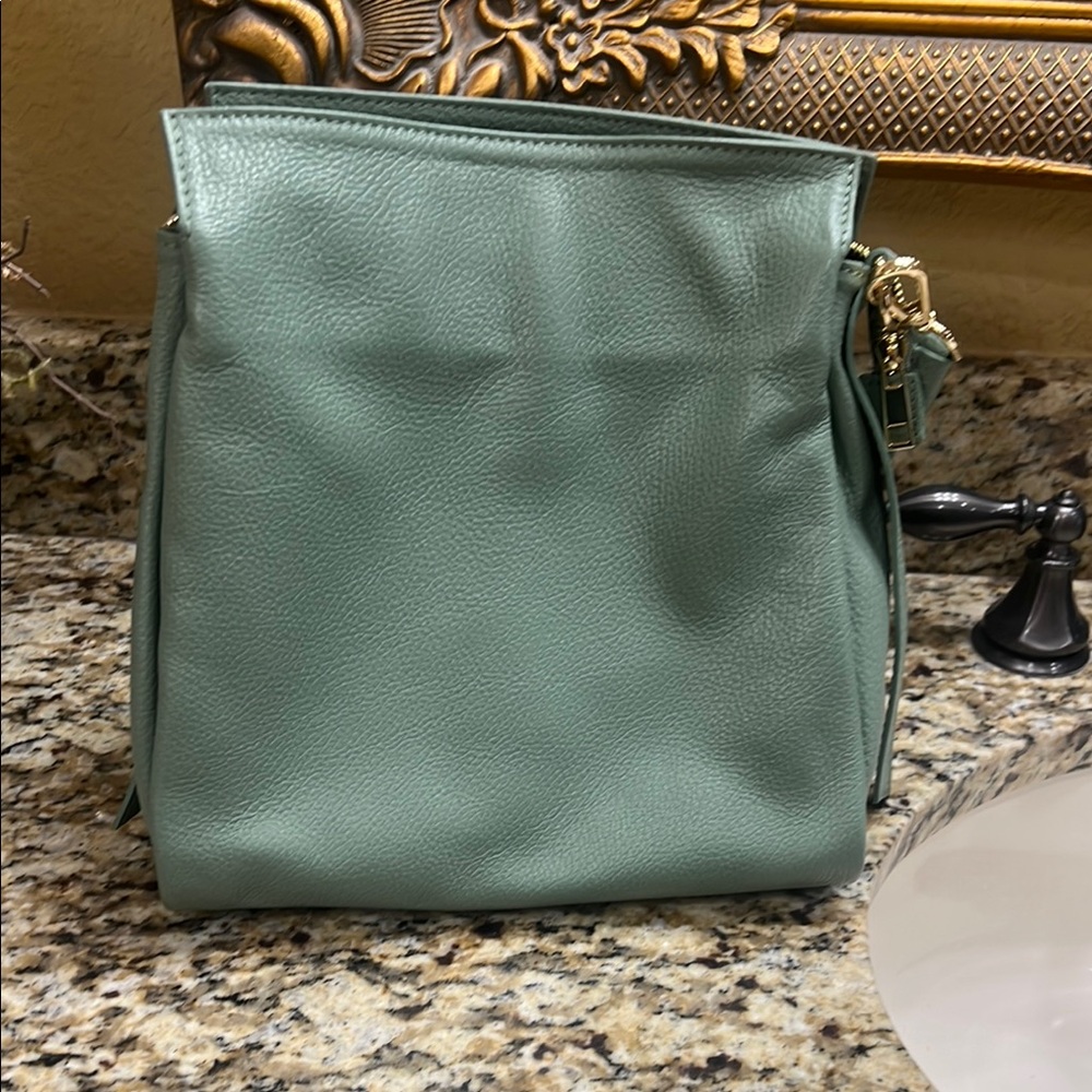 Elegant Green Leather Bag